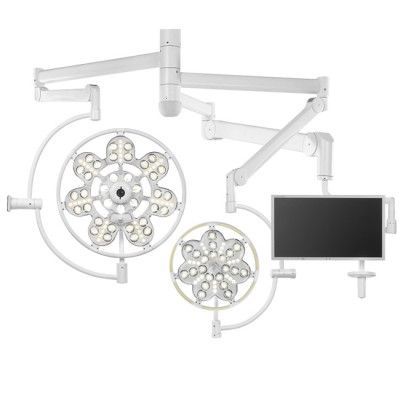 Эма ЭМАЛЕД 500/300/x - операционный светильник с консолью для монитора, потолочный, двухкупольный